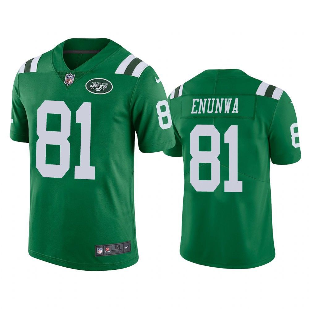 Men New York Jets #81 Quincy Enunwa Nike Gotham Green Color Rush Limited NFL Jersey->new york jets->NFL Jersey